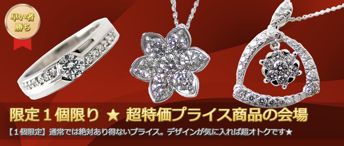 限定1点限りの超特価プライス会場